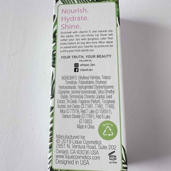 NIB Lique “Forever Young” Lip Gloss – Nourishing & Hydrating Shine - Picture 3 of 5